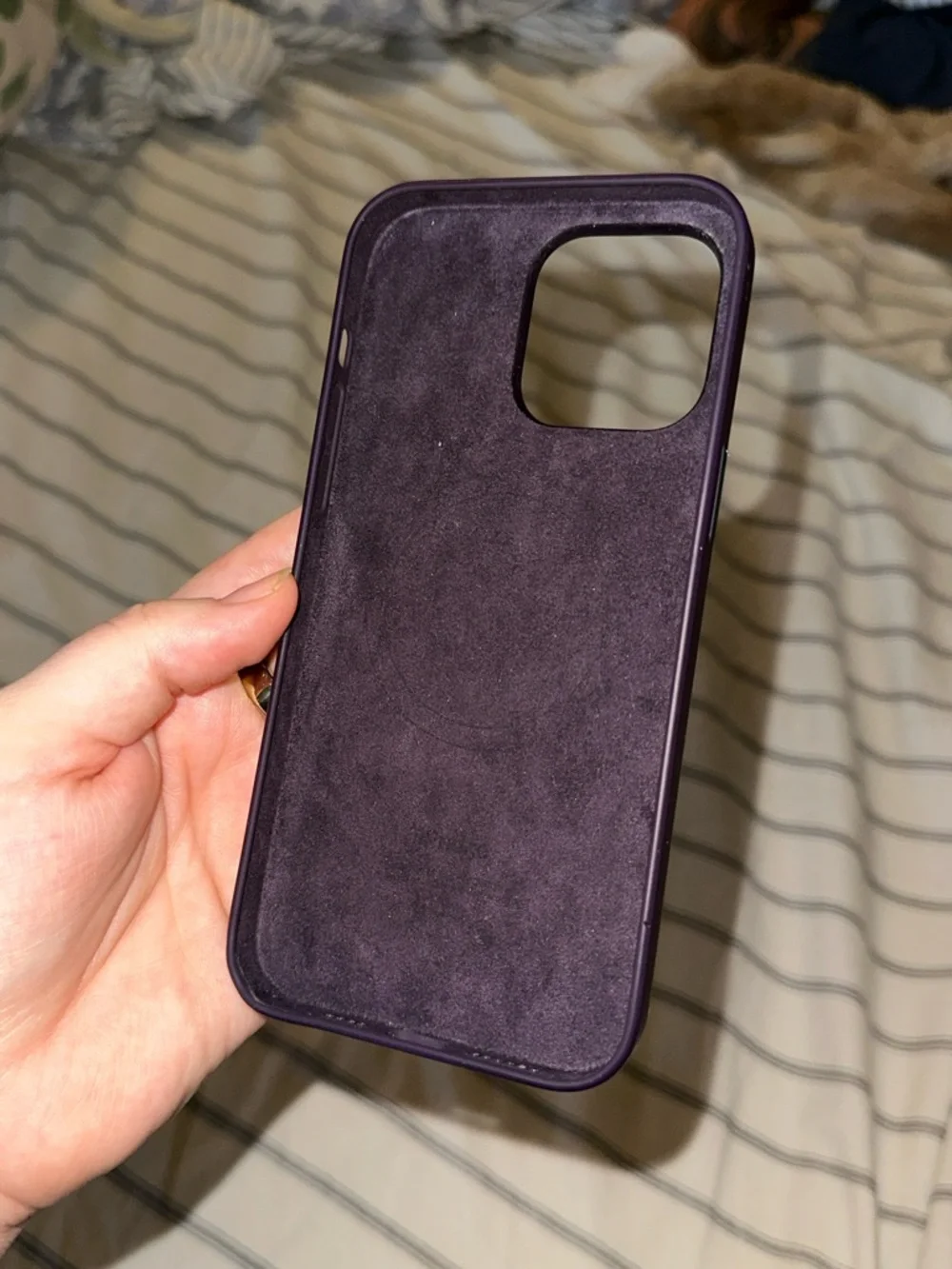 Apple Silicone iPhone Case - Deep Purple
